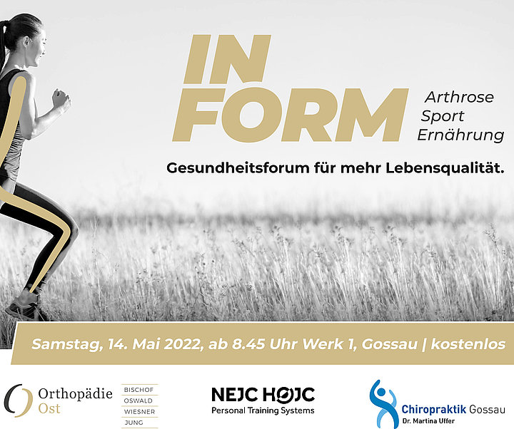 INFORM Gesundheitsforum, Samstag, 14. Mai 2022, im Werk1 in Gossau